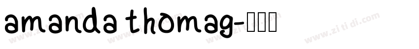 amanda thomag字体转换